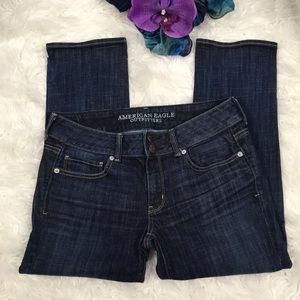 American Eagle Outfitters | Artist Crop Whiskered Dark Wash | Sz 8